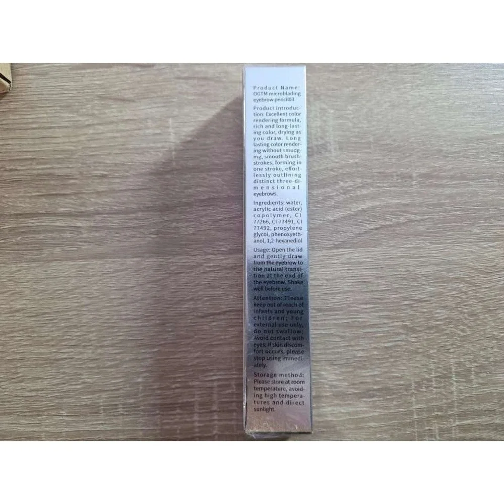 OGTM‎ Microblading Liquid Brow Pencil 03 Black 2 Micro-Fork Tip Long Lasting